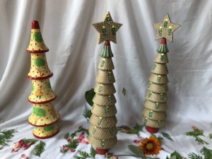 Kashmir Handmade Christmas <b>Tree</b> <b>Stand</b> Accessories Eco-Friendly Custom Size Paper Mache Ornaments Baubles - Product Image 4