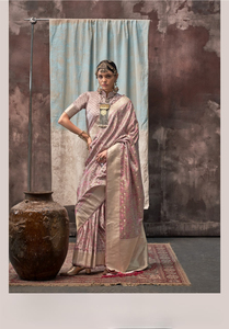 Sarees de Seda Satén Hechos a Mano, Ecológicos y Elásticos para Adultos, con Diseño Floral Étnico, Pañuelos Étnicos de Primavera - Product Image 4