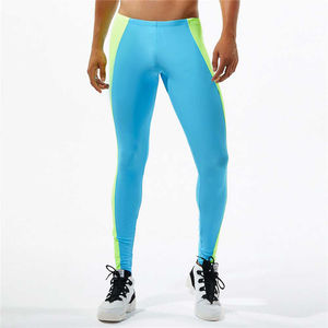 Mallas deportivas de alta calidad para hombre, pantalones de compresión transpirables de secado rápido ajustados, estampado personalizado para correr, gimnasio, entrenamiento, cintura - Product Image 2