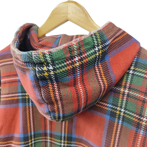 Acid Wash Distressed Waffle Knit Boxy Cropped Oversize Zip up <b>Jackets</b> <b>Men</b> Plaid <b>Flannel</b> Hoodie Manufacture High Quality Hoodies - Product Image 4