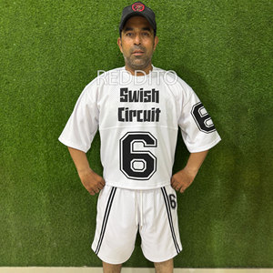 OEM Unisex <b>Knitted</b> Polyester/Cotton Quick Dry Basketball Jersey Unique Design High Street Training Uniform Summer Breathable - Product Image 1