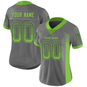 Camiseta de Béisbol Personalizada para Hombre, Cuello en V, Gris, Malla Verde, Número del Equipo, Transpirable, Talla Grande, Impresión Frontal, Secado Rápido - Product Image 1