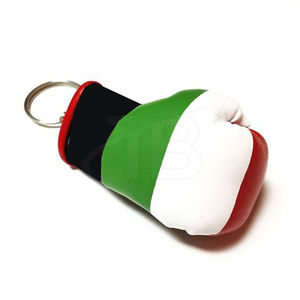 Logo personnalisé porte-clés mini gants de boxe en PU mini porte-clés gant de boxe en cuir vente de gros - Product Image 1