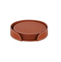 Sous-verre en cuir 100% personnalisé avec logo pour la maison, l'hôtel, les fêtes, la table, le thé, le café – Style personnalisé pour les événements