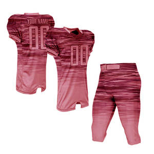 Gamme de vêtements de sport pour équipes : Uniforme de football américain respirant à manches courtes, haute qualité, favorisant la performance et le confort - Product Image 1