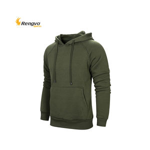 Sudaderas con capucha de lana para hombre, ropa de calle de Hip-Hop de Color sólido a la moda - Product Image 3