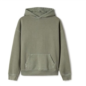 Sweat à capuche personnalisable 100 % polyester pour homme, idéal pour l'hiver, style décontracté, motif uni, cordon de serrage ajustable, respirant et séchage rapide - Product Image 1