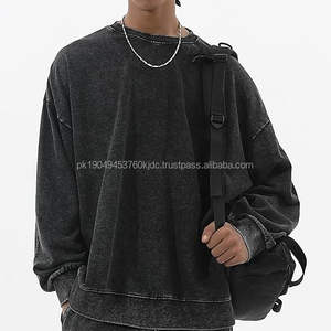 Sweat-shirt ample en coton pour femme avec fermeture éclair, manches longues, col rond, poche, style vintage, coupe ample - Product Image 5