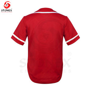 เสื้อเบสบอลแขนสั้นสำหรับผู้หญิงเสื้อมีกระดุมระบายอากาศได้ดีเสื้อกีฬา2024มีหลายสีให้เลือกโลโก้ได้ตามต้องการ - Product Image 5