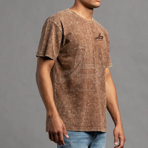 Camisetas de Hombre con Lavado Ácido, Venta Directa de Fábrica, Ligeras, Tallas Grandes, Camisetas de Hombre con Lavado Ácido en Venta - Product Image 3