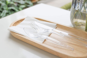 Juego de Cubiertos de Plástico Resistente, Juego de Cubiertos Desechables, Sin BPA, Resistentes al Calor, para Fiestas, Bodas, Graduaciones - Product Image 5