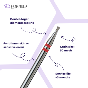 ดอกสว่านเพชรแบบกรวยกลับ ขนาด 1.2 มม. สีแดง สำหรับงานทำเล็บอย่างแม่นยำ - Product Image 2