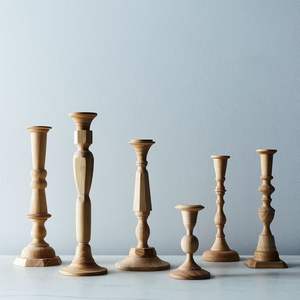 Classic design wooden candlestick premium quality <b>large</b> size wood <b>candle</b> holder for best selling <b>candle</b> holder at good price - Product Image 6