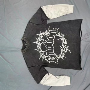 Camiseta RoughPlay Soul con Estampado de Diamantes en Tinta Blanca, Algodón Transpirable, Marca de Moda Urbana, Manga Corta - Product Image 5