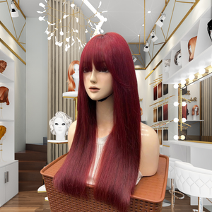 Peluca frontal de encaje HD sin pegamento para mujer de Ciudad Ho Chi Minh Línea de cabello natural y color personalizable - Product Image 3