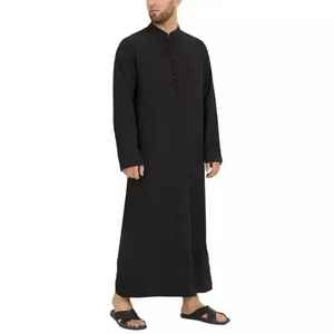 Thobes à la mode prêts à porter pour hommes, vente en gros, style pakistanais et saoudien, Jubba Thobe, longue robe de prière pour hommes, adultes musulmans - Product Image 3