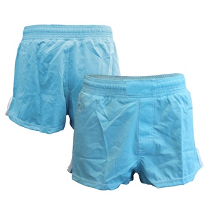 Shorts de sport en toile tricotée à taille mi-haute élastique pour la boxe MMA et le Muay Thai, OEM, pour hommes, femmes et enfants - Product Image 1