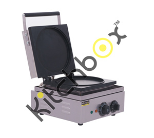 Gaufrier plat industriel et commercial Kitchbox avec revêtement antiadhésif en acier inoxydable 1500-2000W - Product Image 2