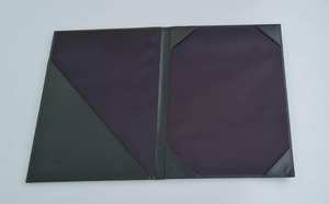 Custom Graduation <b>A4</b> Size PU Leather Certificate Holder PU Diploma Certificate Holder Diploma Cover, Black - Product Image 3