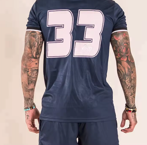 Usine personnalisée manches raglan respirant maille tissu léger 100% polyester hommes t-shirts - Product Image 4