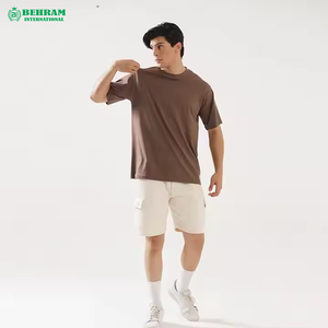 T-shirts pour hommes 100% coton, col rond, coupe ample, tissu 240g, respirant et écologique, fabriqué au Pakistan, tissu de haute qualité, confortable - Product Image 4