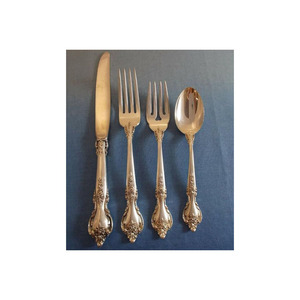 Luxury Design Flatware Set Creative Stainless Steel Tableware Silver Cutlery Set for Home Hotel <b>Tabletop</b> Decorative Flatware Set - Product Image 5