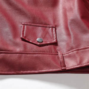 Veste d'hiver en cuir de haute qualité à prix abordable pour hommes, nouveau style, fermeture éclair, respirante, logo personnalisable sur le devant - Product Image 5