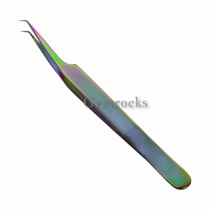 Vente en gros de pinces à plasma pointues en or pour femmes, instruments de beauté en acier inoxydable avec marque privée pour pince à cils - Product Image 3