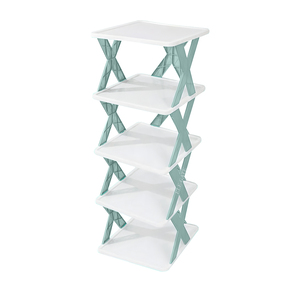 Scarpiera Pieghevole Moderna Minimalista in Plastica a 4 Livelli, Convertibile ed Estensibile per Arredamento Casa Salvaspazio - Product Image 3