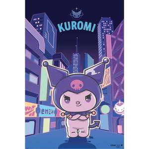 Póster de Diseño Moderno de Sanrio My Melody, Kuromi y Hello Kitty en la Pared, Hecho de Papel - Product Image 1