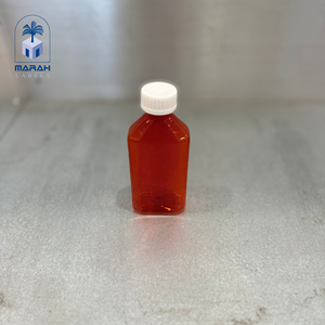 Bouteilles de médicaments liquides avec bouchons - Plastique/PET rouge foncé - Product Image 1