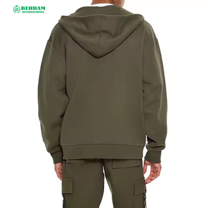 Sweat-shirts personnalisés unisexes 100% coton, impression numérique, fermeture éclair, épaules tombantes, coupe régulière, en molleton/éponge française, séchage rapide, respirants - Product Image 5