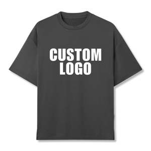 Camiseta de entrenamiento gris de gran tamaño Camiseta de gimnasio de rendimiento Absorbe el sudor, antimicrobiano, camiseta de entrenamiento atlético Boxy Fit de secado rápido - Product Image 1