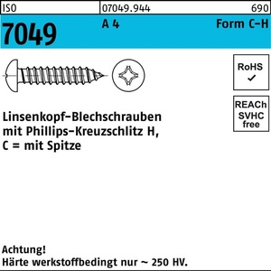 สกรูเกลียวปล่อย ISO 7049 LIKO ปลายแหลม/PH C 4.2x16-H A4 1000 ชิ้น - Product Image 1