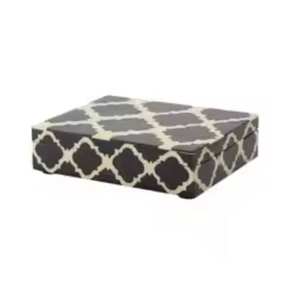 กล่องเครื่องประดับดีไซน์ฝังกระดูกทำจากไม้ที่เก็บต่างหูสร้อยคอและกำไลสำหรับงานฝีมืออินเดีย - Product Image 1