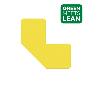 LongLife Eco - Marcatura del pavimento L-angolo, autoadesivo, 50 pz / confezione, Giallo, 75mm 150 x 150mm (L x P)- LGECO-75-L-0 - Product Image 1
