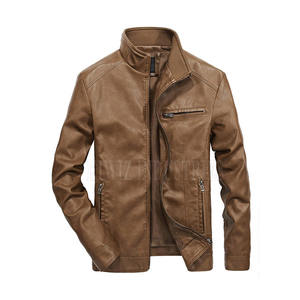 Chaqueta de Cuero para Hombre de Uso Casual a un Precio Razonable, Chaqueta de Cuero Transpirable y Abrigada para Invierno - Product Image 1