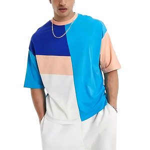 เสื้อยืดโอเวอร์ไซส์พรีเมียมผ้าฝ้ายสำหรับผู้ชาย แบบเรียบ ไม่มีลาย  รับผลิตตามสั่ง ขายส่ง รับผลิตแบบ OEM ODM - Product Image 1