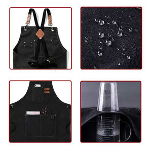 <b>Men</b> Women Heavy Duty Adjustable Cotton Canvas <b>Aprons</b> Kitchen <b>Cooking</b> - Product Image 4