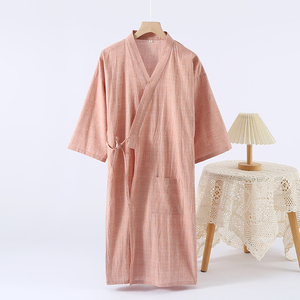 Accappatoio da Doccia per Coppie, Kimono in Diversi Colori, Lingerie Intima in Cotone, Abbigliamento da Casa, <span class=keywords><strong>Pigiami</strong></span> per <span class=keywords><strong>Uomo</strong></span> e Donna - Product Image 3