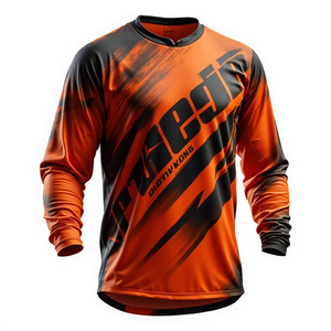 Camiseta de Carreras de Motocross para Hombre, Manga Larga, Cómoda, Ajuste Personalizado, Jersey de Motocross, Ropa Deportiva, Ropa de Carreras de Autos - Product Image 5