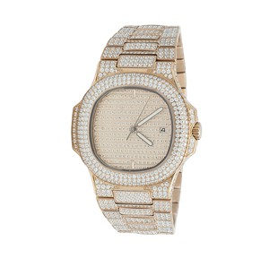 Reloj mecánico de lujo con pantalla analógica de acero inoxidable de 41mm personalizado para hombre, 20mm, moissanita, cristal de diamante, edición limitada, Hip Hop - Product Image 1