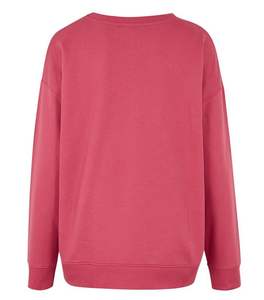 Sweat-shirt à col rond imprimé pour femme, automne-hiver 2026, vente en gros, meilleur choix, avec logo personnalisé, 100% coton molletonné - Product Image 2