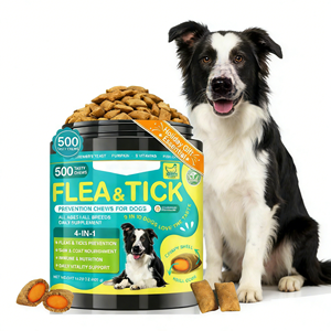 OEM/ODM 季節性ペット害虫予防 犬用ノミ・ダニ駆除チュアブル 簡単給餌 口腔ノミ駆除剤 - Product Image 1