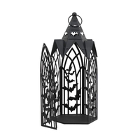 Gothic Fledermaus Kerzenhalter Schwarz Metall Halloween Dekor 3 Arm Kandelaber Vintage Horror Kerzen ständer für Home Party Dekoration