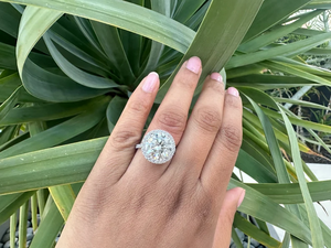 Anillo de compromiso de 8 quilates de Diamante Blanco clásico Chapado en plata de ley 925, IGI joyería de moda, diseño de corazón para mujer - Product Image 4