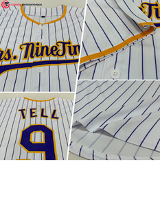 Maillot de baseball à col rond entièrement boutonné, 100 % polyester respirant, design et logo personnalisables, fabriqué au Pakistan, vêtements de sport - Product Image 3