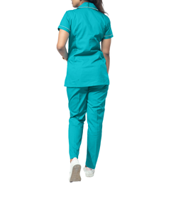 Ensembles de blouses d'infirmière unisexes pour usage hospitalier, haut à manches courtes et pantalon multi-poches pour l'été - Product Image 4