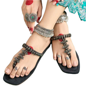 Kolhapuri นิยมพิมพ์ลายแฟชั่นหนังธรรมชาติกันลื่นทนทาน - Product Image 1