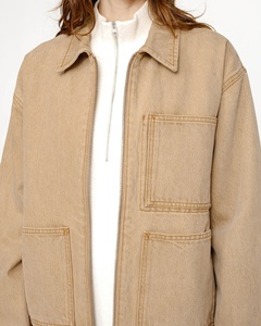 Nueva llegada de alta calidad de los hombres chaqueta de trabajo de algodón transpirable de talla grande chaqueta de lavado para los hombres - Product Image 3